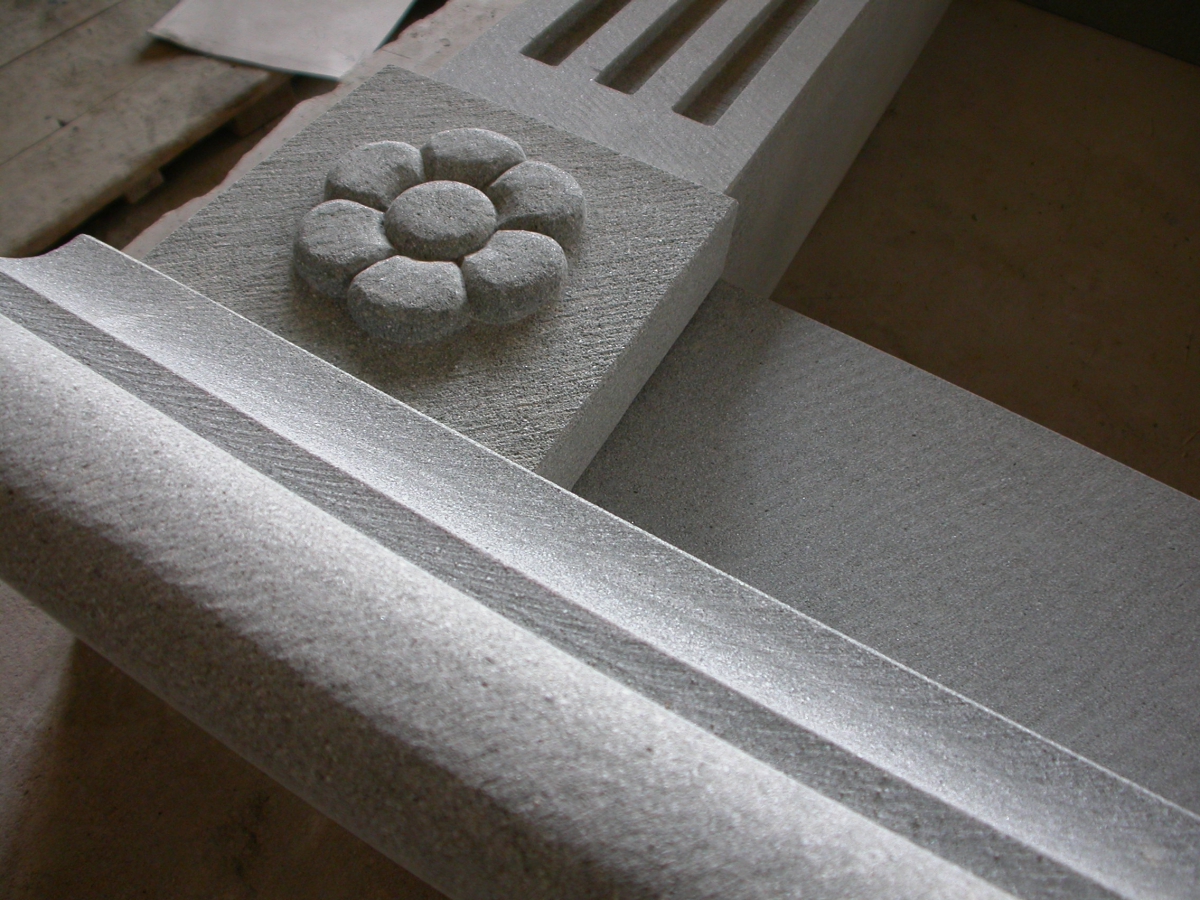 Element of Tuscan Tradition Fireplace of Pietra Macigno of Greve