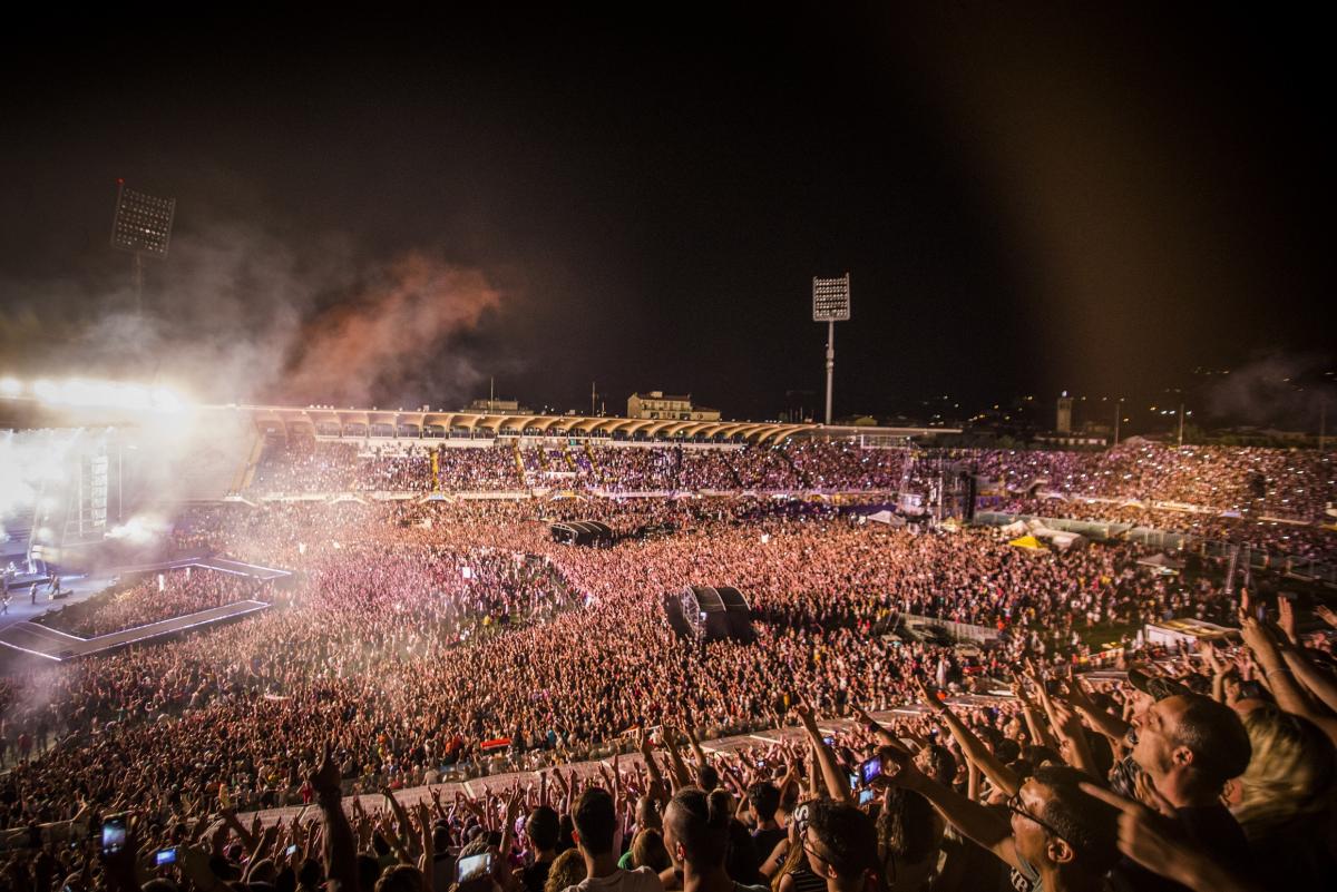 Concert at the Artemio Franchi Stadium